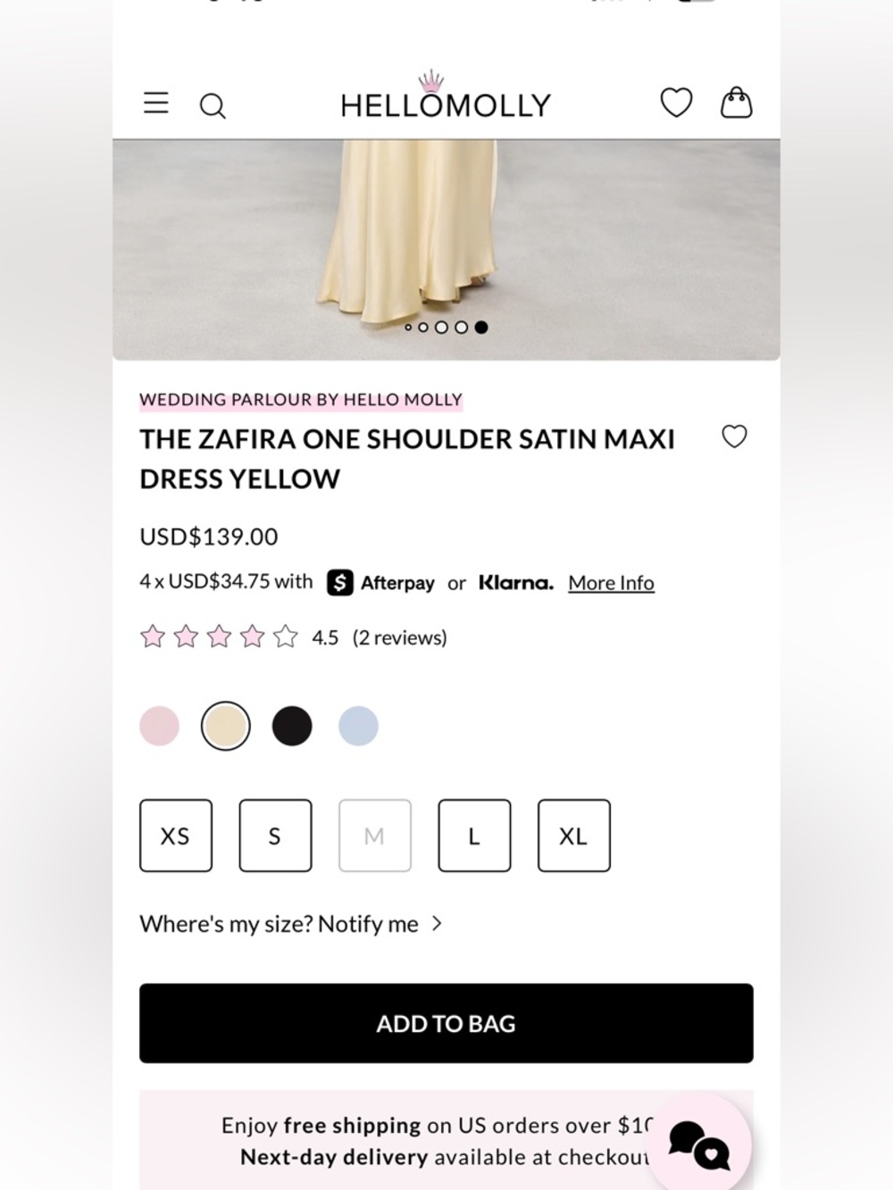 Hello Molly Elegant One-Shoulder Butter Yellow Satin Evening Dress - Picture 7 of 10